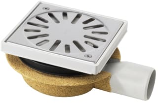 Aquaberg - 4016 Vloerput met 1 aansluiting 4016As-316