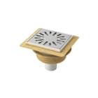 Aquaberg - 4015 Vloerput met 1 aansluiting 146 Put+Opztst Flns+Znd Rvs