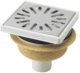 Aquaberg - 4015 Vloerput met 1 aansluiting 4015A-316