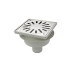 Aquaberg - 4215 Vloerput met 1 aansluiting 150 nv put rvs rnd/rst vast