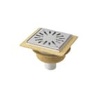 Aquaberg - 4015 Vloerput met 1 aansluiting 146 Put+Opztst+Flns Znd Rvs