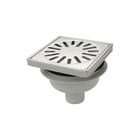 Aquaberg - 4015 Vloerput met 1 aansluiting 150 V/H Put+Opz Rvs Rnd+Rst