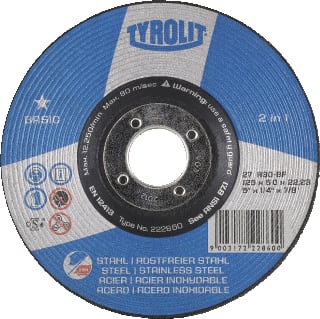 Tyrolit - BASIC 2in1 Slijpschijf Afbrschyf A30-Bf 125X6
