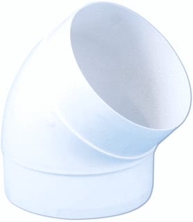Nedco - Bocht rond luchtkanaal Bocht 125Mm 45Gr