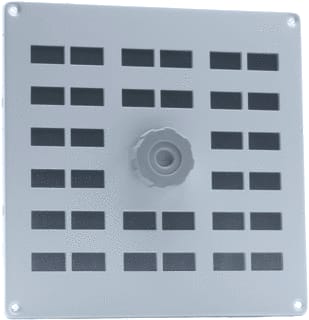 Nedco - Schuifrooster 200X200 Wit