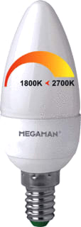 Megaman - Dim to warm LED-lamp krs dtw 4/25w e14 mat