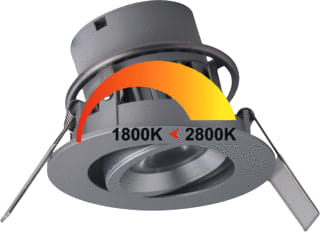 Megaman - Siena Dim to warm Downlight/spot/schijnwerper ledarmt dtw850w36gzi