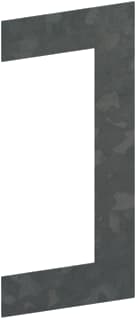 Legrand - VAN GEEL Flensplaat wandgoot flensplaat 170x63 zink