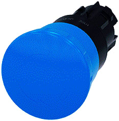 Siemens - Drukknop frontelement (paddestoel) Pad Pushbutton 40Mm Blue
