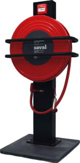 Saval - Deco Mont-/aansluitset brandslanghaspel Console Cpl Zwart