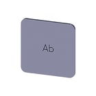 Siemens - Tekstschild vr drukknop/signaallamp tekstld 3su19000af810ae0