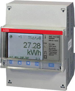 ABB - System pro M compact A42 Elektriciteitsmeter kwh 1f indirect 6a klass b
