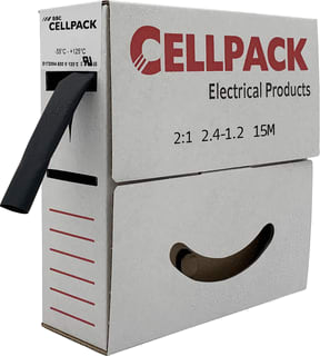 Cellpack - SB Krimpslang 2,4- 1,2/15M Zwart