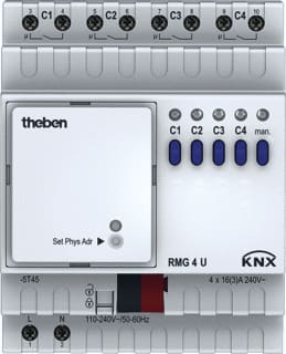 Theben - RMG Schakelactor bussysteem Schakelactor Rmg4U Knx