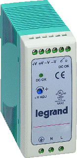 Legrand - Gelijkstroomvoedingseenheid Voed 1F 240Vac/48Vdc 60W
