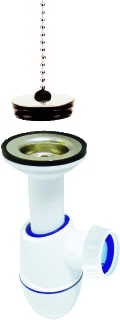 Nicoll - Easyphon P-, S-, beker sifon Akth Easy Sifon D40 Incl St&Kt