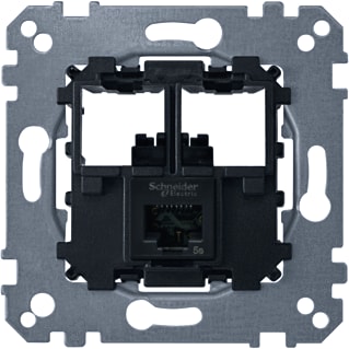 Schneider Electric Merten - Systeem M Datacontactdoos twisted pair Draagpl 1-V Lexcom Cat6
