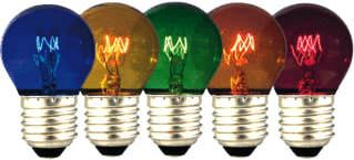 Calex - Gloeilamp kogelvormig bail ball e27 15w 5colour br5