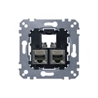 Schneider Electric Merten - Systeem M Datacontactdoos twisted pair Draagpl 2-V Lexcom Cat5E
