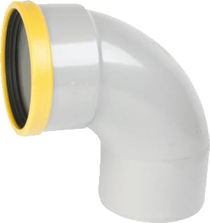 Wavin - Fitting met 2 aansluitingen Pvc Bocht 88 315 Sn8 0,75D