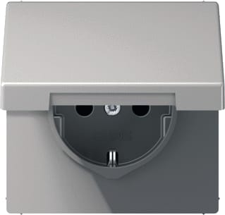 Jung - Wandcontactdoos (WCD schakelmat.) Wcd Ls990 Gr Bschcnt&Klpd