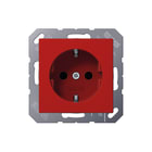 Jung - Wandcontactdoos (WCD schakelmat.) Wcd Ra 1-Vdg Rood As-Bf
