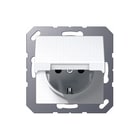 Jung - Wandcontactdoos (WCD schakelmat.) Wcd Ra Klapd Alpw A500