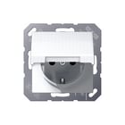 Jung - Wandcontactdoos (WCD schakelmat.) Wcd 1V Ra Klapd Alp As-Bf