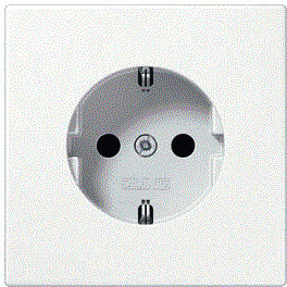 Jung - Wandcontactdoos (WCD schakelmat.) Wcd Randaarde Alpw Ls990