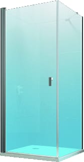 Hüppe - Design Pure Zijwand voor bad of douche Dpure Zijw 80/200 Z/Hg