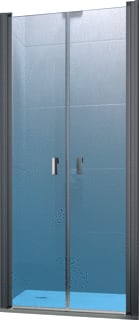 Hüppe - Design Pure Douchedeur dpure pend 80 z/hg