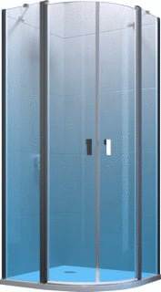 Hüppe - Design Pure Douchedeur Dpure Rnd Mvs 80 Z/Hg