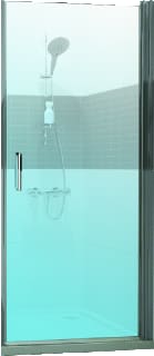Hüppe - Classic 2 Douchedeur Clas2 Zwdr 90 Nis Z/Hg