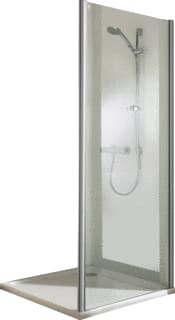 Hüppe - Classic 2 Zijwand voor bad of douche Clas2 Easy Zijw 80 Z/Hg