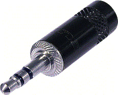 REAN - A/V-connector Neut Jack3.5 Stek 3P Zw