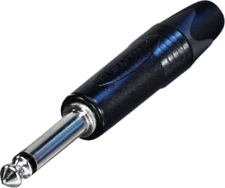 Neutrik - A/V-connector Jack6.3 Stek 2P Zw Nik