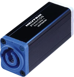 Neutrik - Ronde (industrie) connector Powercon Kop.St Bl/Grij