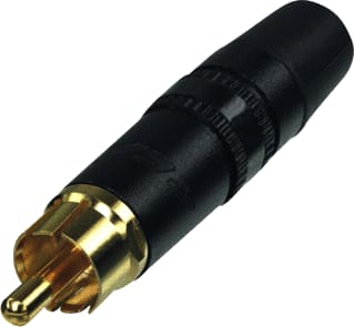 REAN - A/V-connector Neut Rca Stek Gd/Zw/Zw