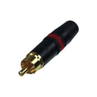 REAN - A/V-connector Neut Rca Stek Gd/Zw/Rd