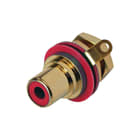 REAN - A/V-connector Neut Rca Chas+Isolatie Gd/Rd