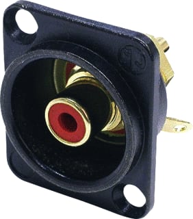 Neutrik - A/V-connector RCA CHAS ZW/RD