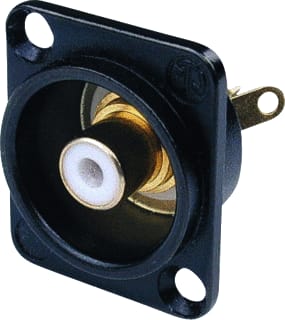 Neutrik - A/V-connector RCA CHAS ZW/WIT