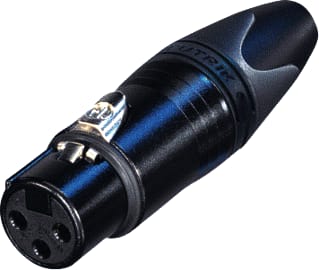 Neutrik - Ronde (industrie) connector Xlr Kabeldeel 3Pin Bus Zw
