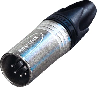 Neutrik - Ronde (industrie) connector Xlr Kabeldeel 5Pin Pen Ni