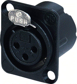 Neutrik - Ronde connector, inbouw (z/kabel) CNTXL113E