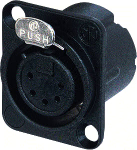 Neutrik - Ronde connector, inbouw (z/kabel) CNTXL115C