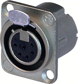 Neutrik - Ronde (industrie) connector XLR DLX 6PIN NIKKEL