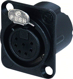 Neutrik - Ronde connector, inbouw (z/kabel) CNTXL117E