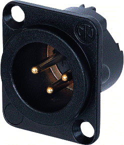 Neutrik - Ronde connector, inbouw (z/kabel) CNTXL123E