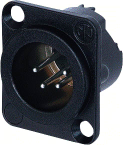 Neutrik - Ronde connector, inbouw (z/kabel) CNTXL124C